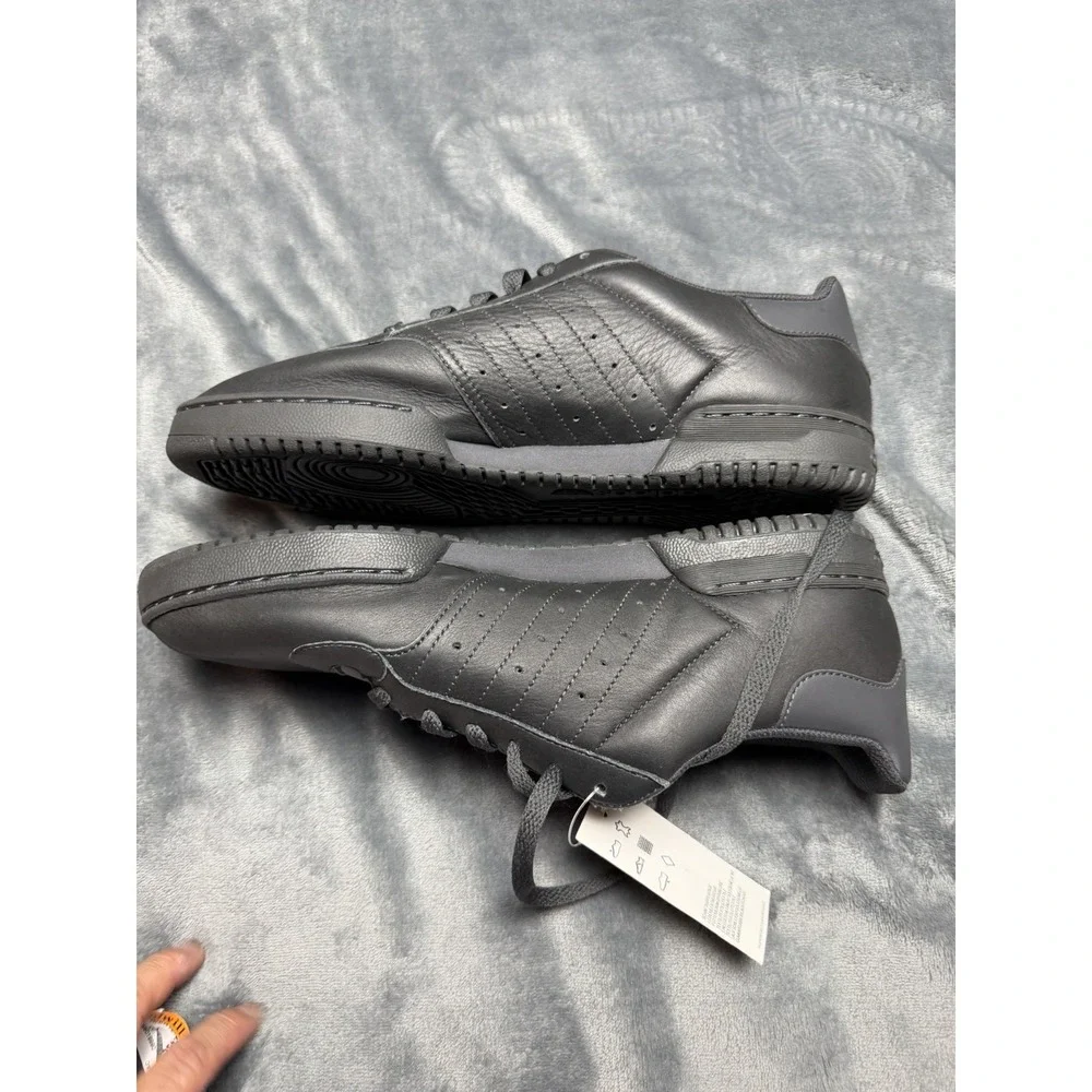 Adidas x Yeezy Powerphase Calabasas Core Black Leather Sneakers Size 10 1/2 Mens